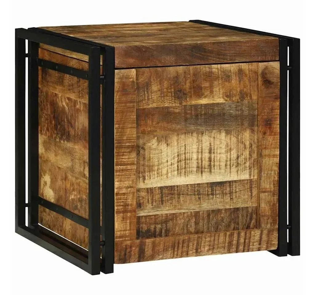 Aufbewahrungsbox 50 x 50 x 50 cm 1-tlg. Braun/Schwarz