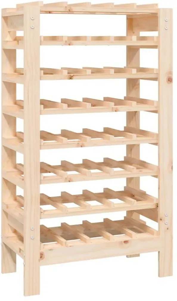 Weinregal 61,5 x 30 x 107,5 cm Massivholz Kiefer Braun