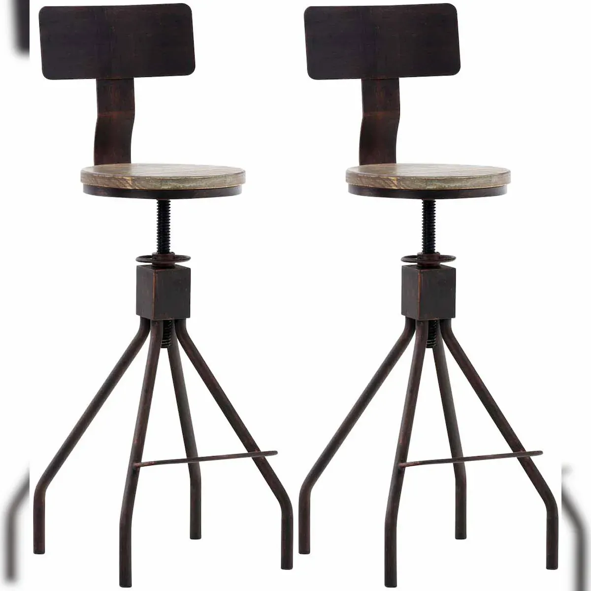 2er Set Barhocker Elko Bronze