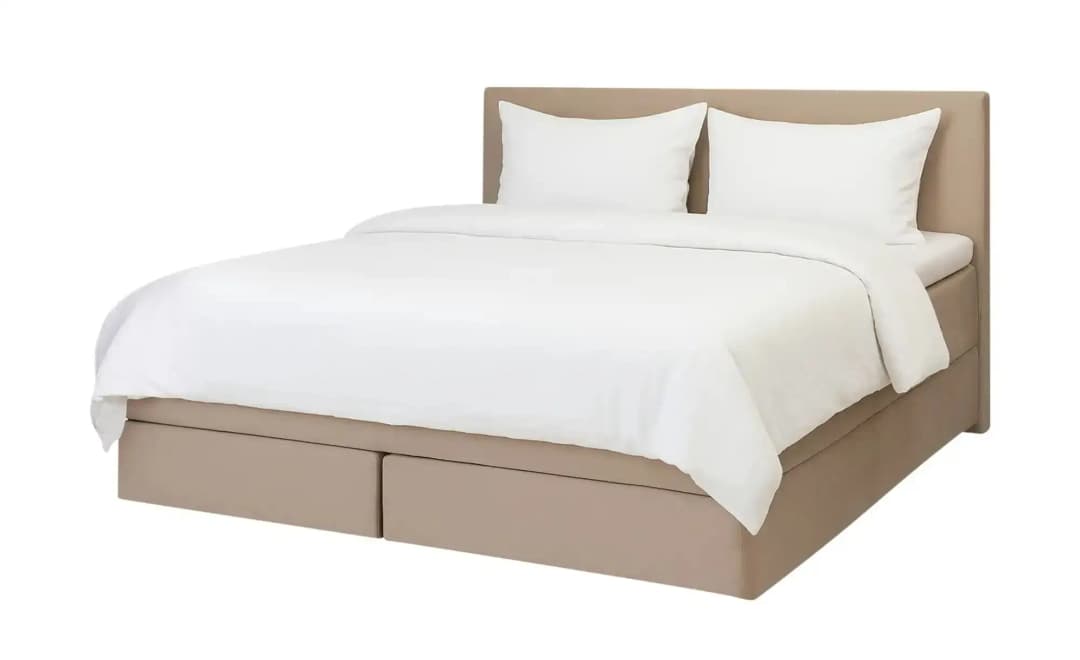 Boxspringbett 160 x 200 cm Beige