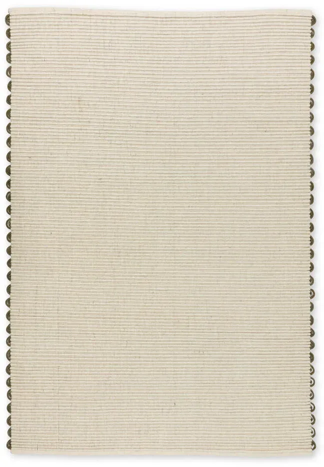 Omira Wollteppich 60 x 110 cm Beige/Creme