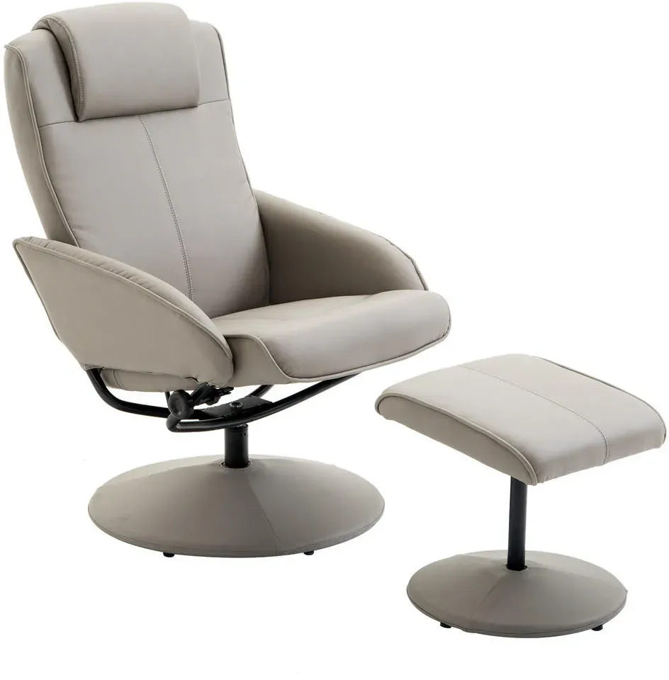 Relaxsessel Grau 66 x 98 x 77 cm drehbar