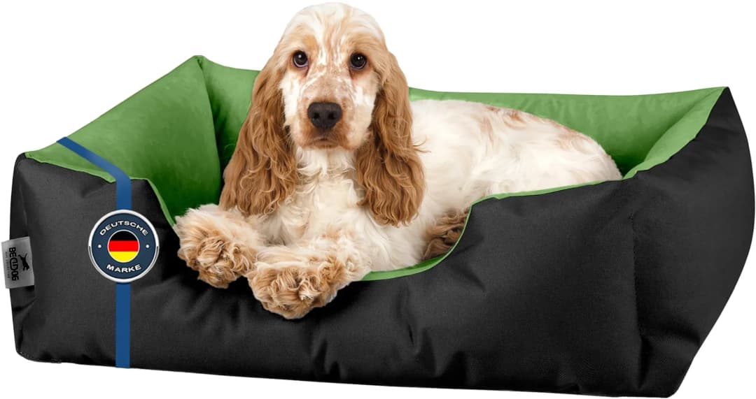Hundekissen LUPI M 100 x 65 cm grün/schwarz
