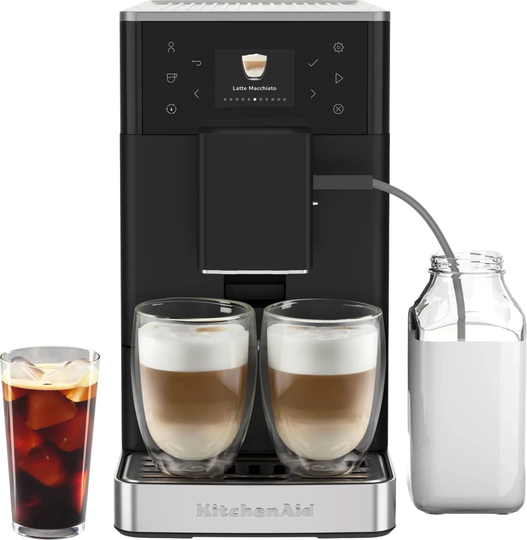 Kaffeevollautomat KF3 mit Iced Coffee-Funktion 5KES8453EBM Matt schwarz
