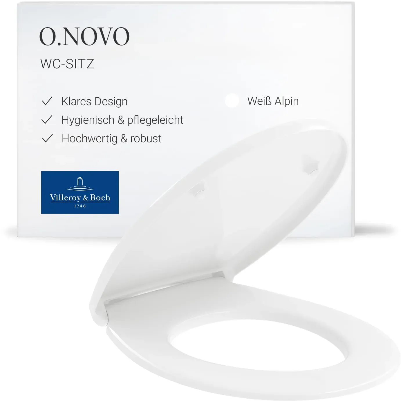 O.novo WC-Sitz 8M436101 Weiß Alpin
