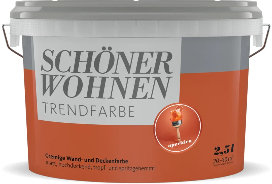 Trendfarbe Aperitivo rot matt 2,5 l