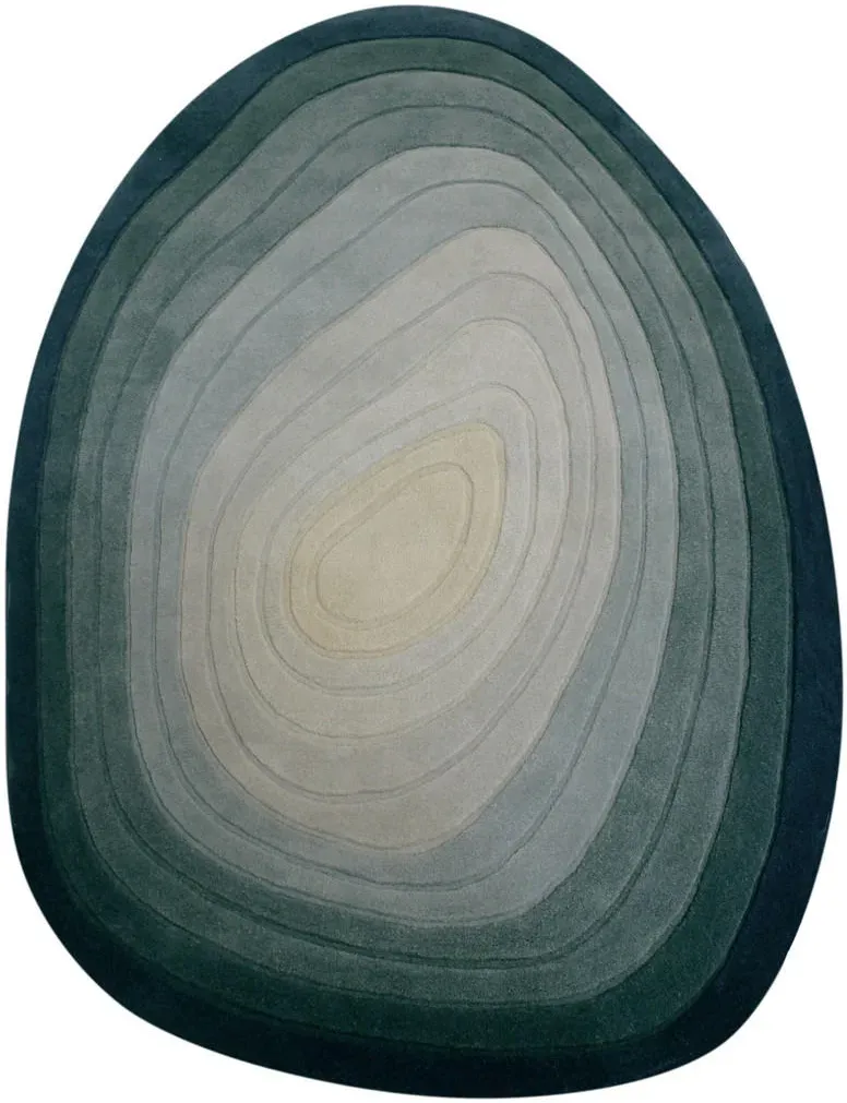 PARRET Hochflorteppich 160 x 230 cm Blau