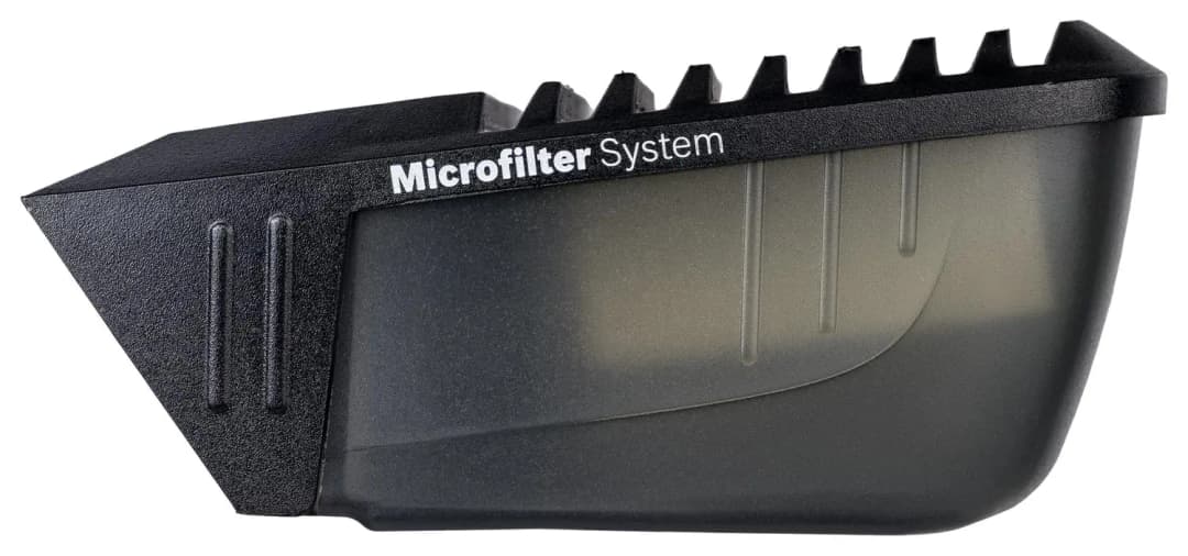 Staubbox mit Filter schwarze Ausführung