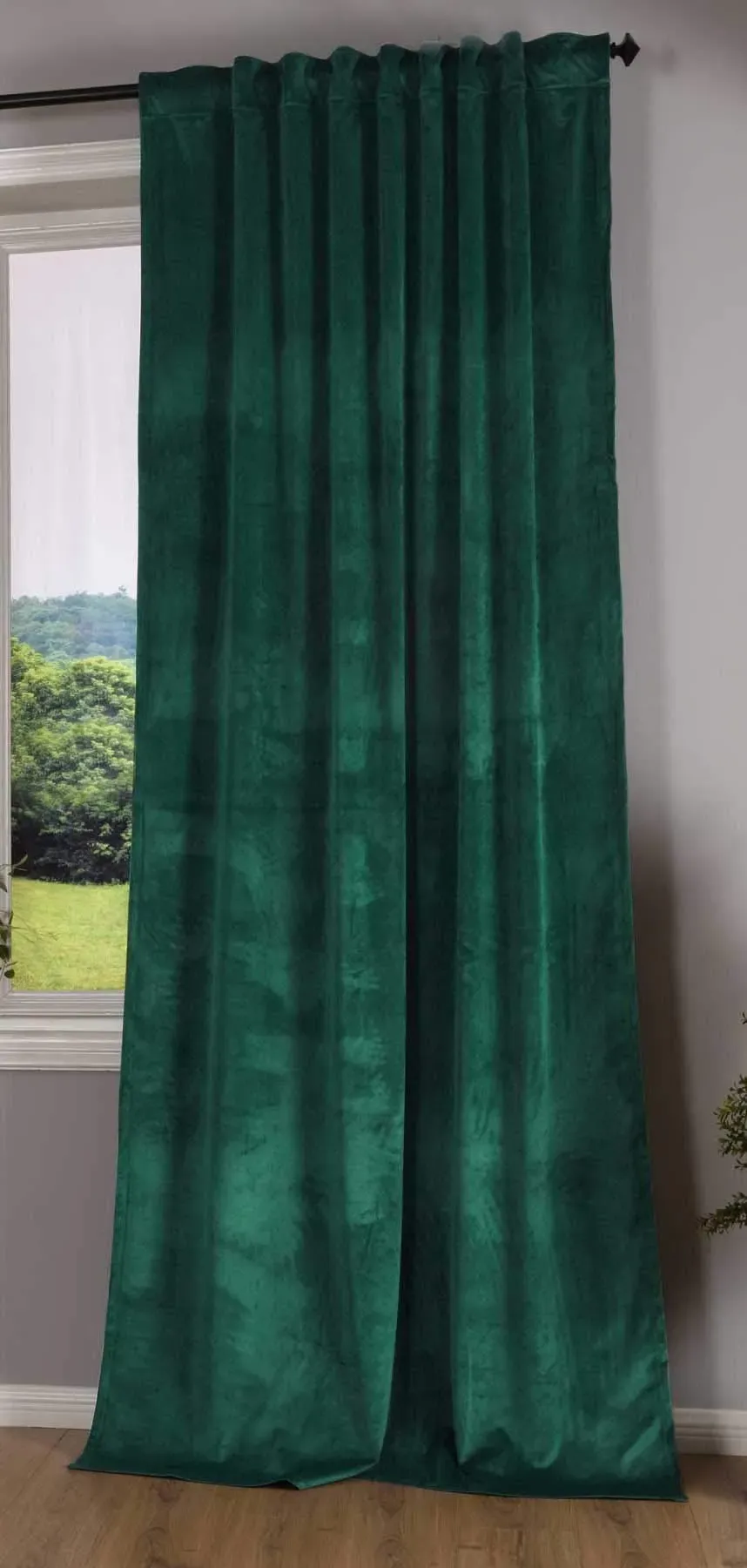 Milano verdeckte Schlaufen 135 x 235 cm grün