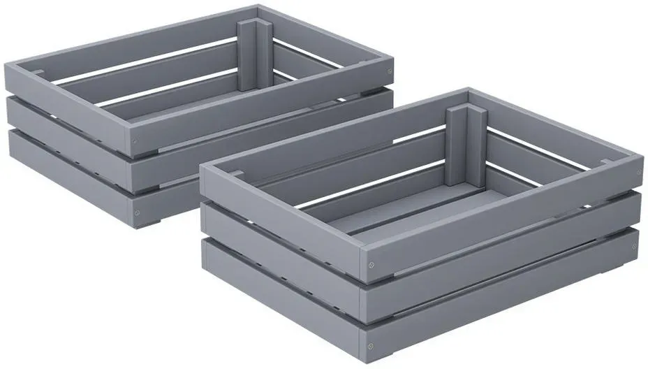 Schubkasten Novaro 44,5 x 32 cm 2-tlg. Grau