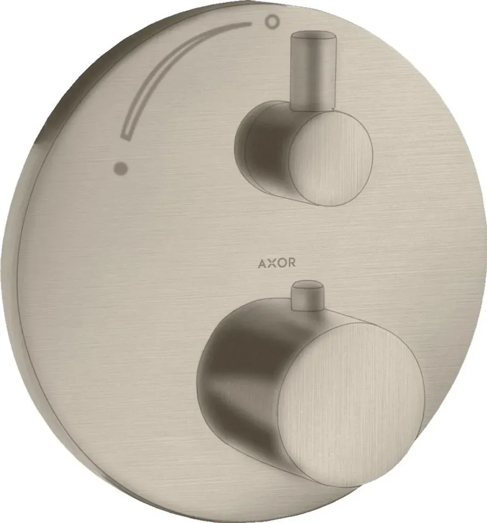 Axor Uno Duschthermostat Unterputz für 1 Verbraucher Brushed Nickel 38700820