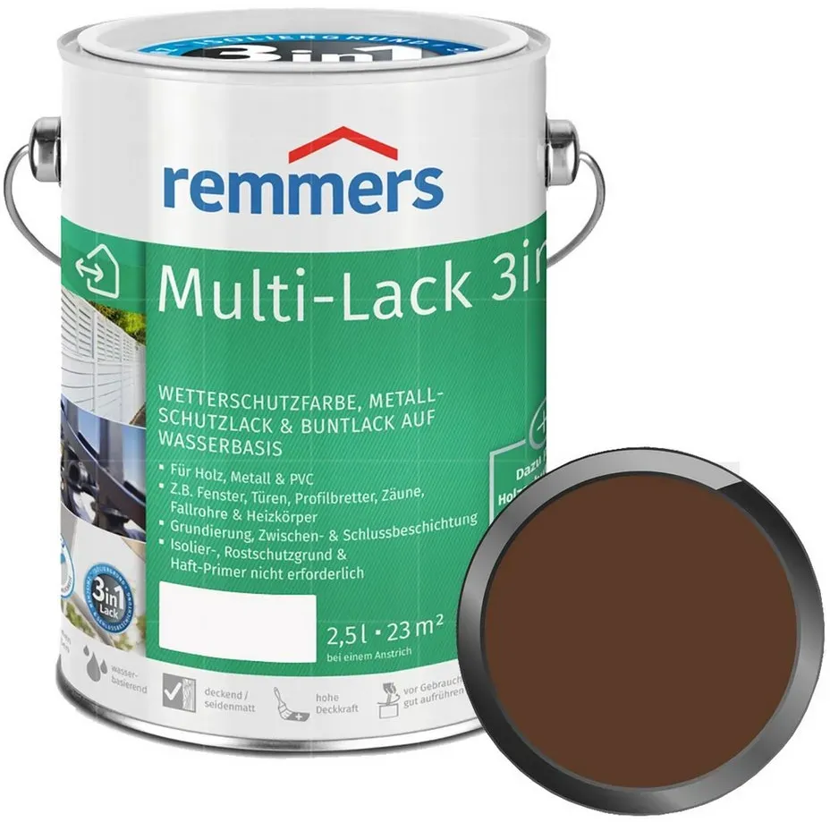 Multi-Lack 3in1 Nussbraun 2,5 l