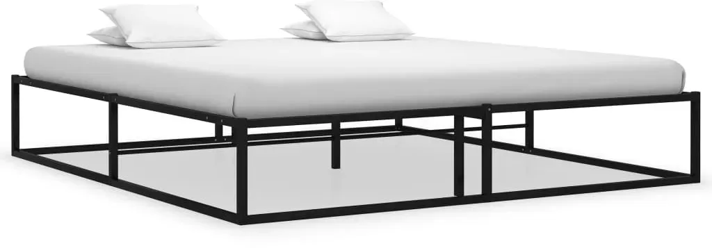 Bettgestell 140 x 200 cm Schwarz