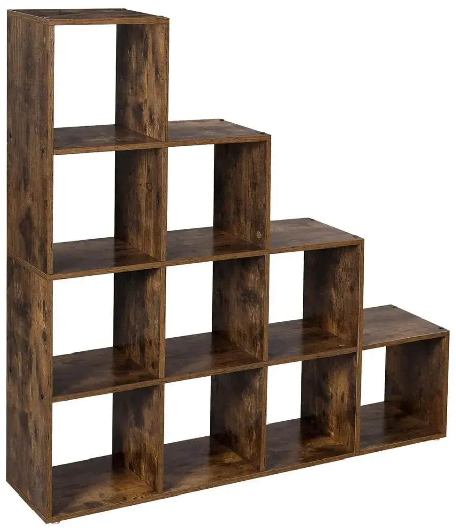 Bücherregal 29 x 129,5 x 129,5 cm Braun