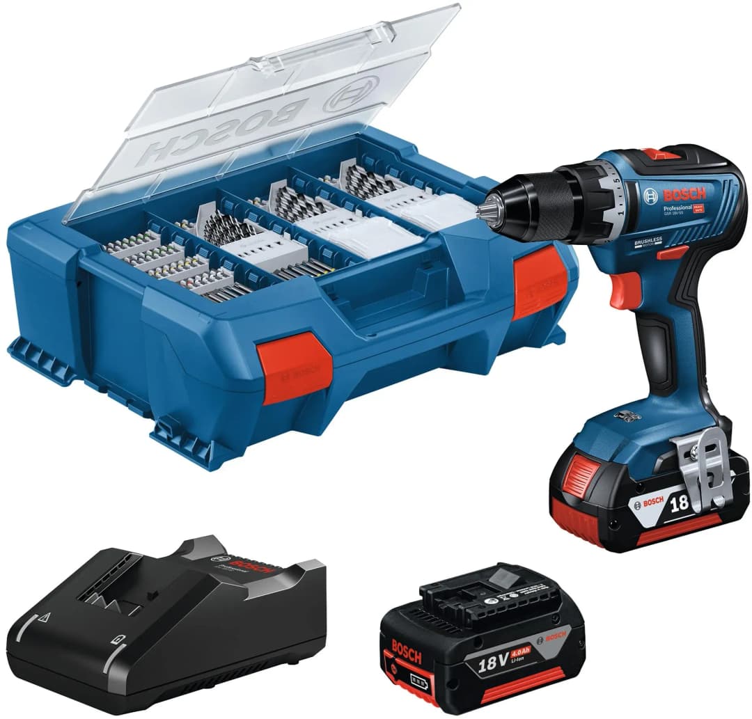 GSR 18V-55 Professional inkl. 2 x 4 Ah + L-Case 06019H5209