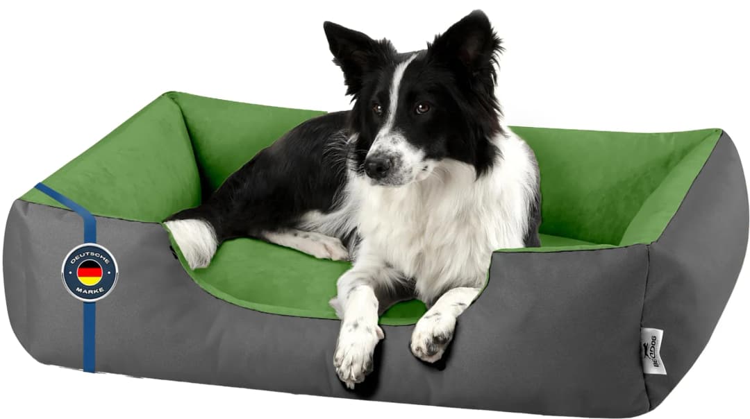Hundekissen LUPI 100 x 85 cm grau/grün