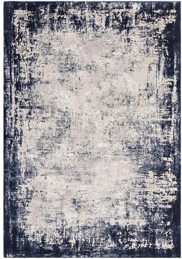 TIBER-Rieti Veloursteppich 160 x 230 cm Dunkelblau
