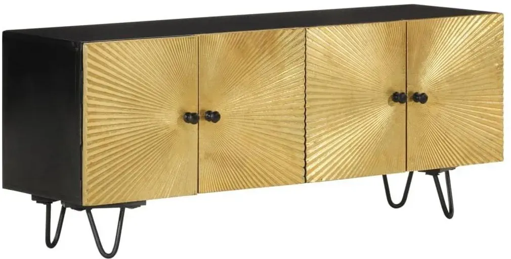 TV-Schrank 110x30x45 cm Massivholz Mango