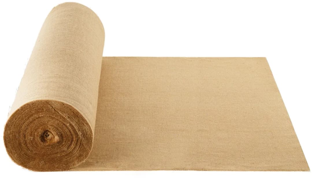 Jute Stoff, Sackleinen-Stoffrolle, 45x45 hochdichte breite natürliche Sackleinen-Stoffrollen, 1016mmx91,4m, für Dekoration, Handwerk, Hochzeit, Gartenarbeit, Pflanzen- & Baumwinterabdeckung