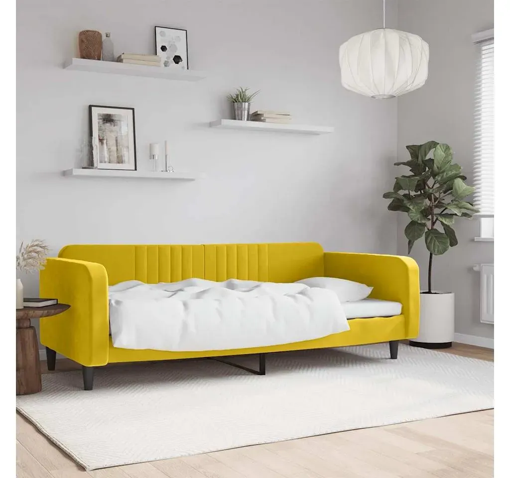 Tagesbett 100 x 200 cm Gelb