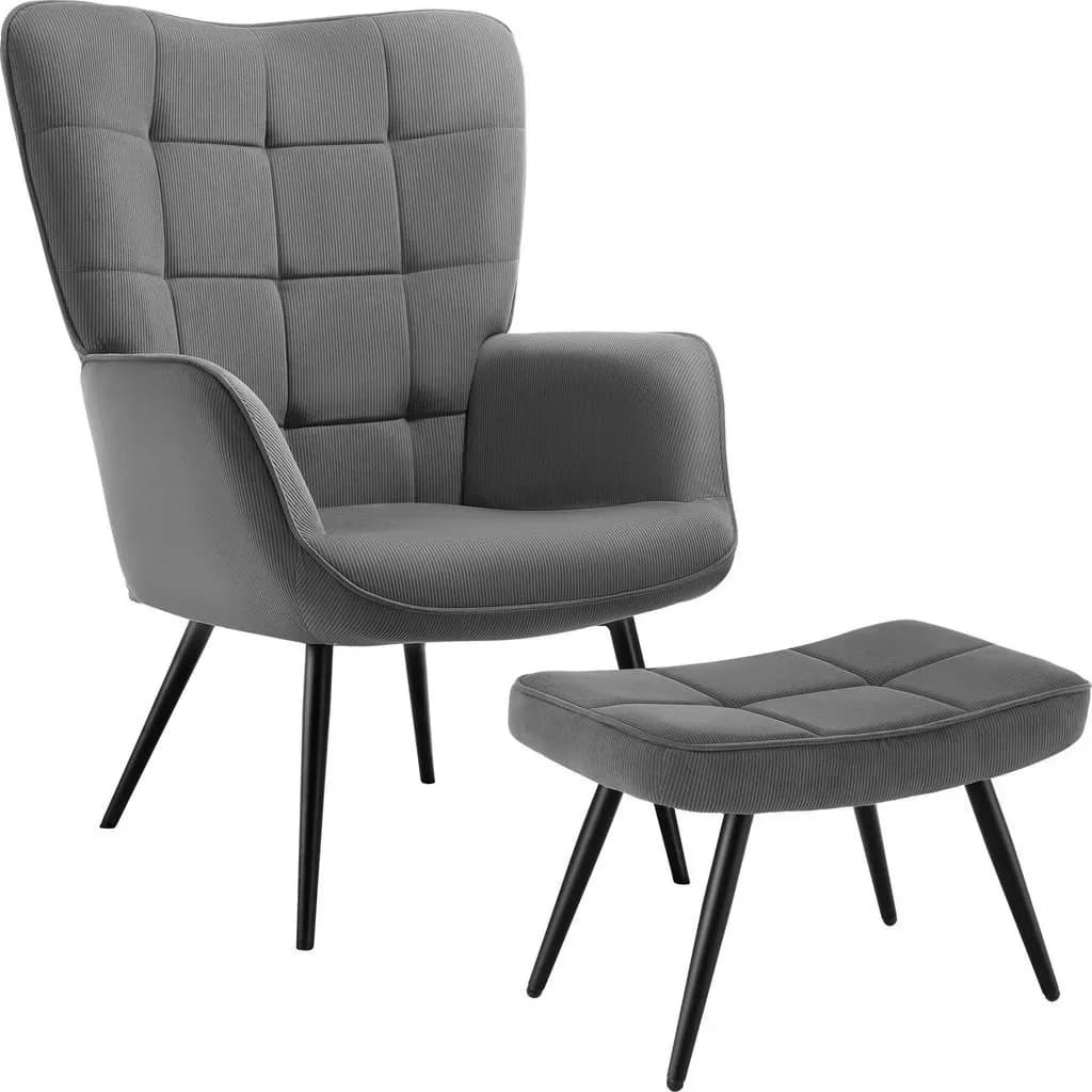 Sessel gepolstert 72 x 76 x 100,5 cm Schwarz höhenverstellbar