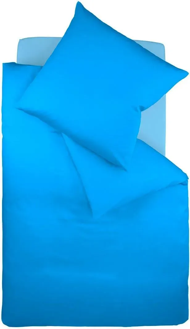 Colours 009100 meeresblau 155 x 220 cm + 80 x 80 cm