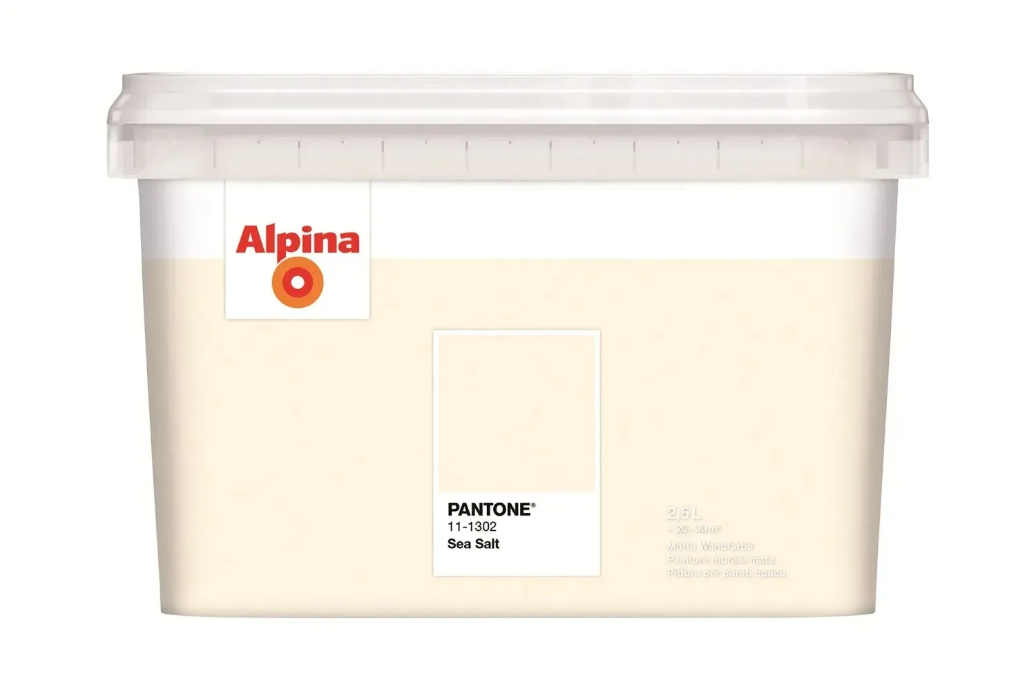 Wandfarbe PANTONE Sea Salt matt 2,5 l