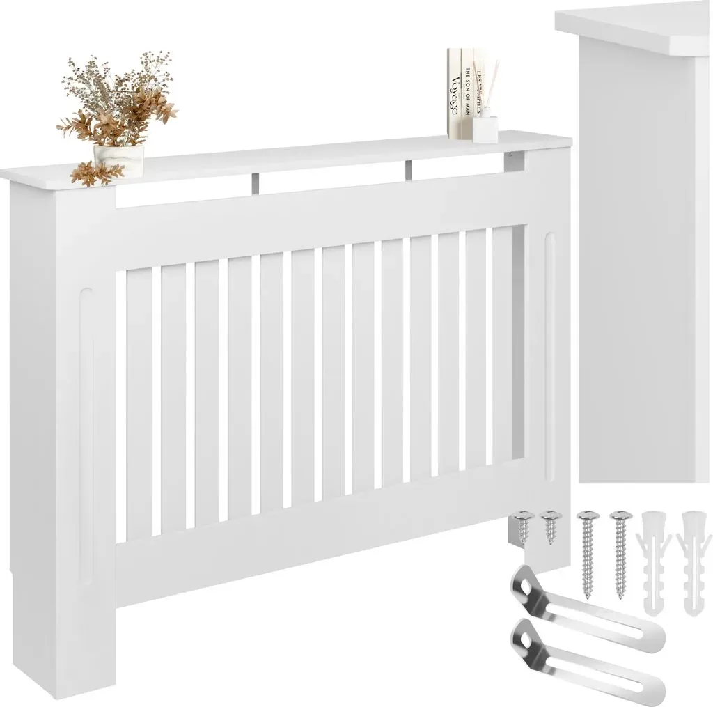 tectake® Heizkörperabdeckung, verschiedene Größen, robuste MDF-Platte, optimale Luftzirkulation