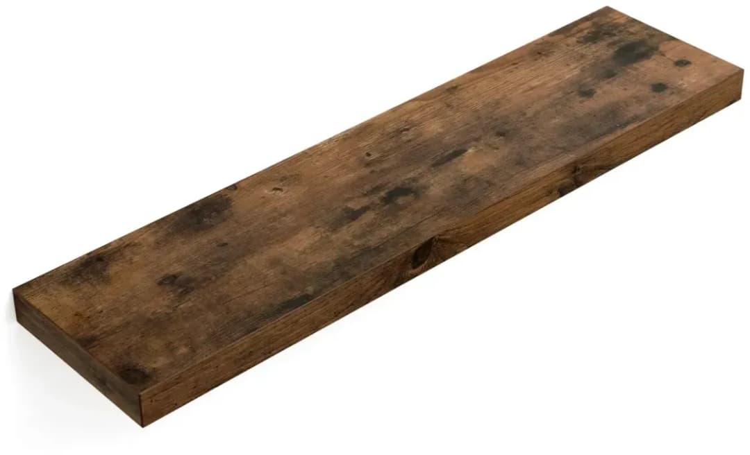 Wandregal 80 x 20 x 3,8 cm Braun