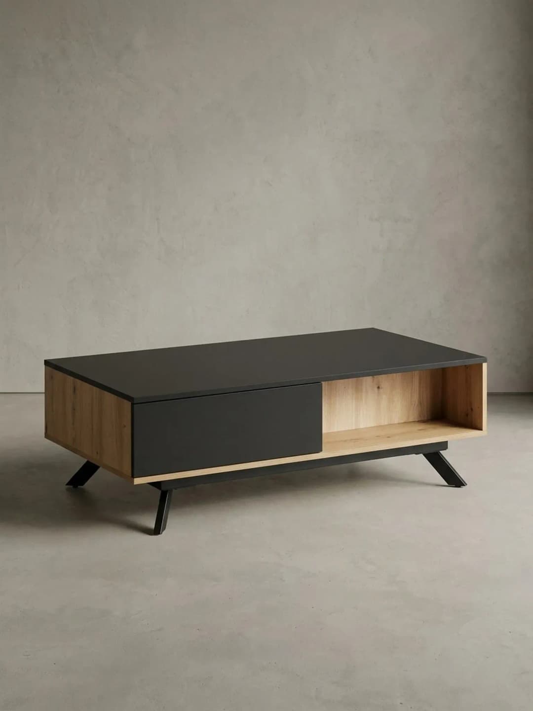 Kadima Eiche Schwarz 110 x 60 x 38 cm