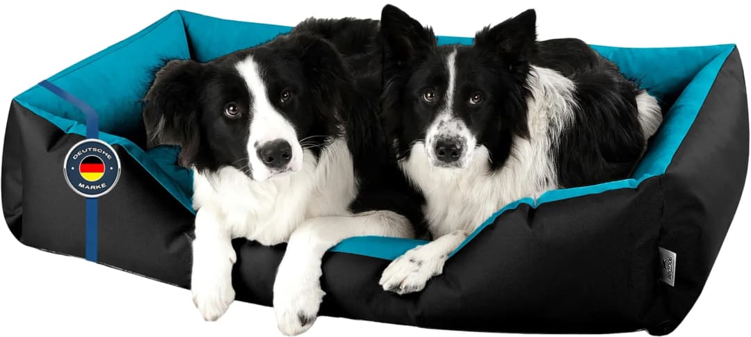 Hundekissen LUPI XXXL 100 x 65 cm blau/schwarz