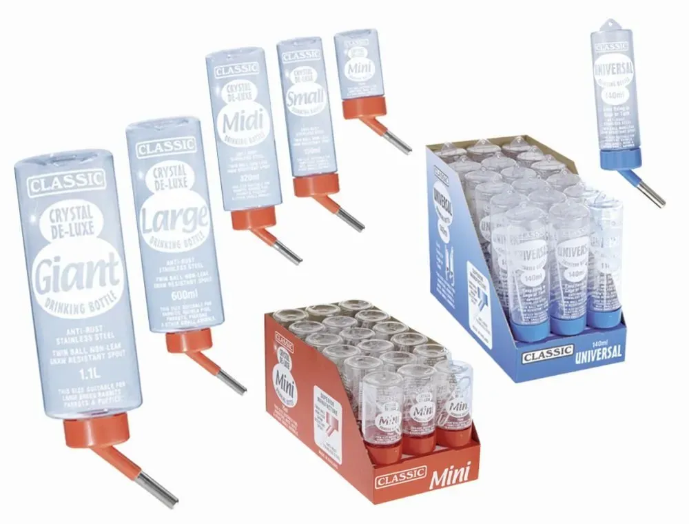 Klassische Trinkflasche Transparent 0,6 l