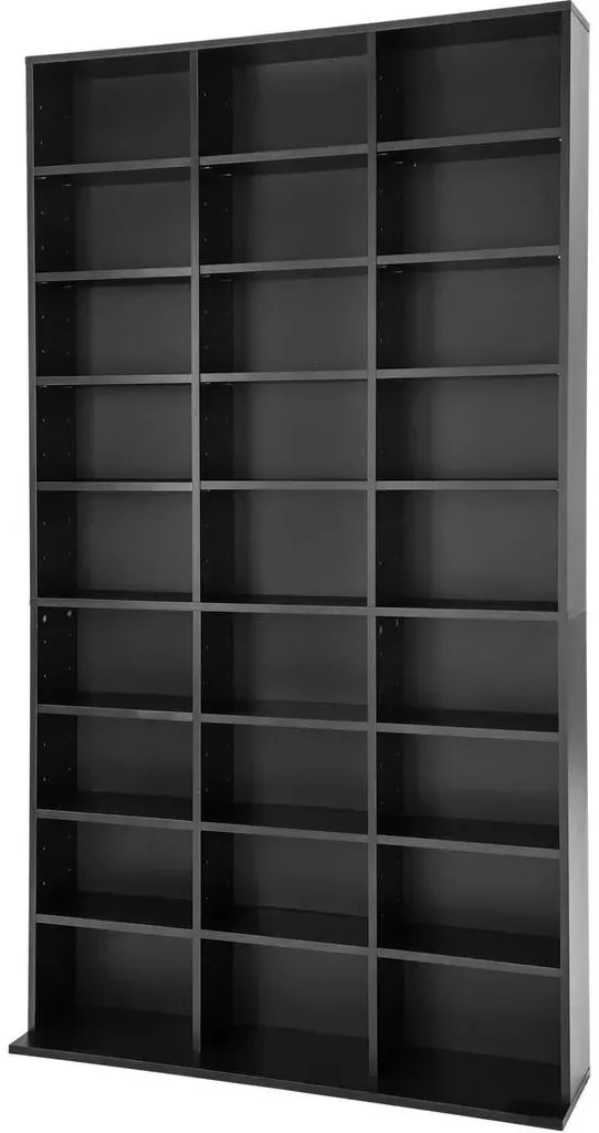 CD DVD Regal Christel 180 x 102 x 23,5 cm Schwarz