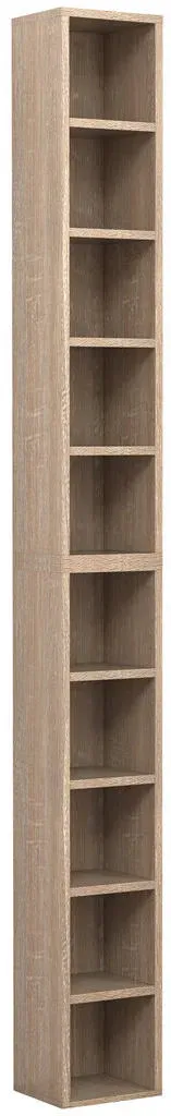 Megosa Standregal 40 x 30 x 180 cm Braun