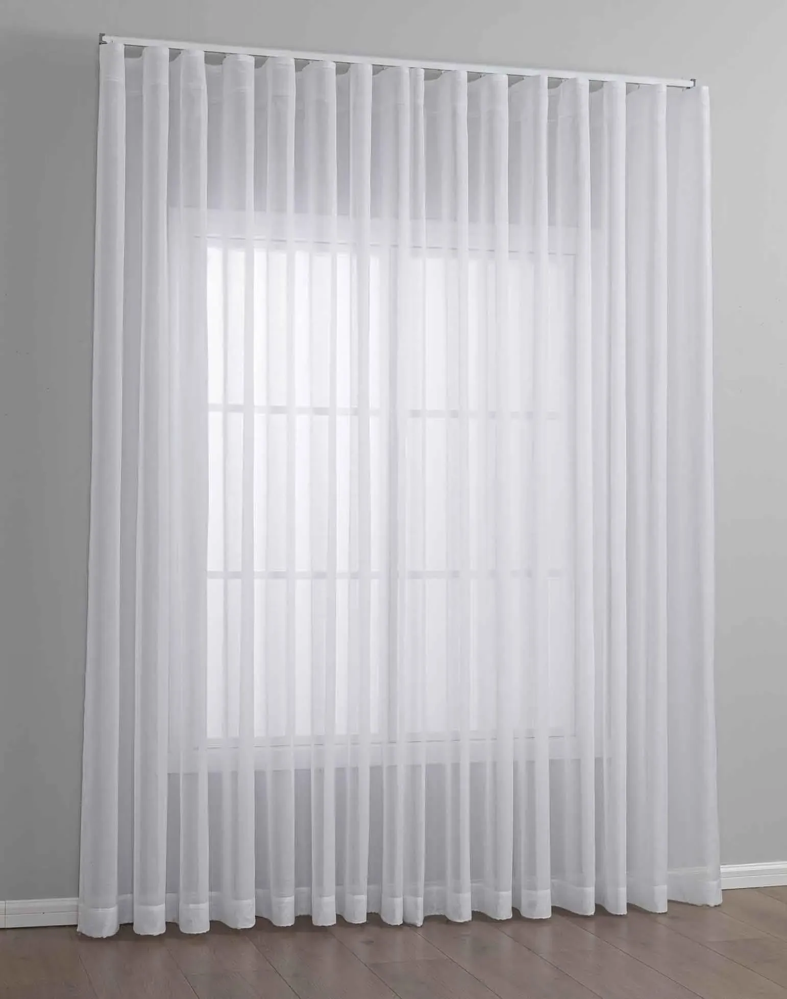 Wien Wellenband 245 x 300 cm Weiß 1