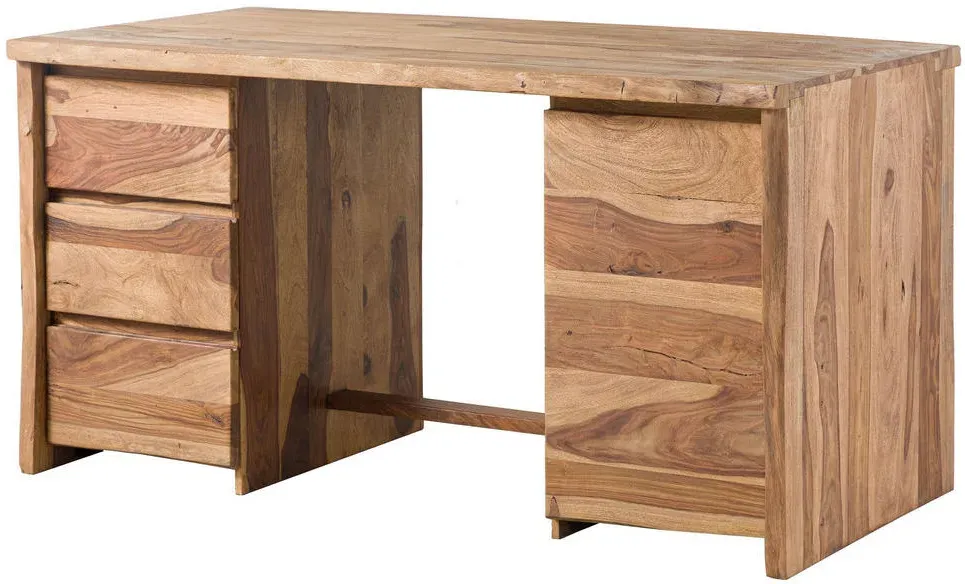 Schreibtisch Sheesham 150cm Braun