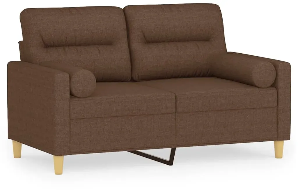 Couch Polyester 2-Sitzer Braun