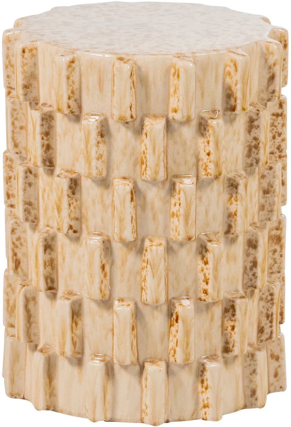Beistelltisch Axu - Keramik Sand, Ø 35 cm