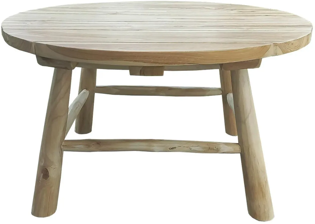 Beige Teakholz 80 x 41 cm