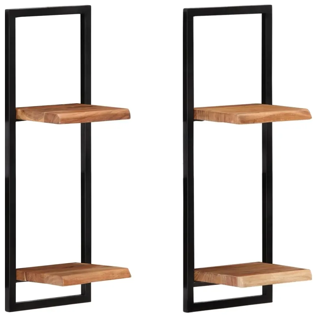 Wandregal 25 x 25 x 75 cm Braun