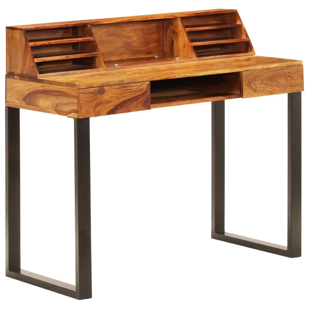 Schreibtisch 110 x 50 x 94 cm massivholz/stahl
