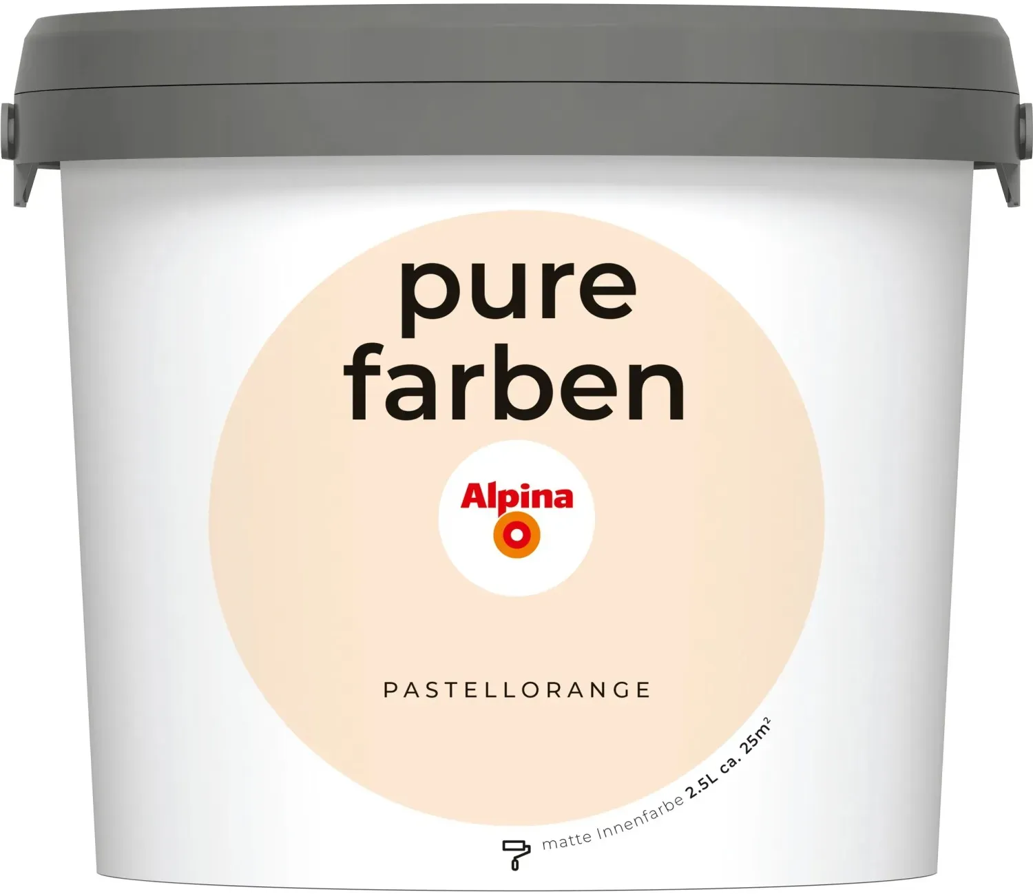 Wandfarbe Pastellorange 2,5 l