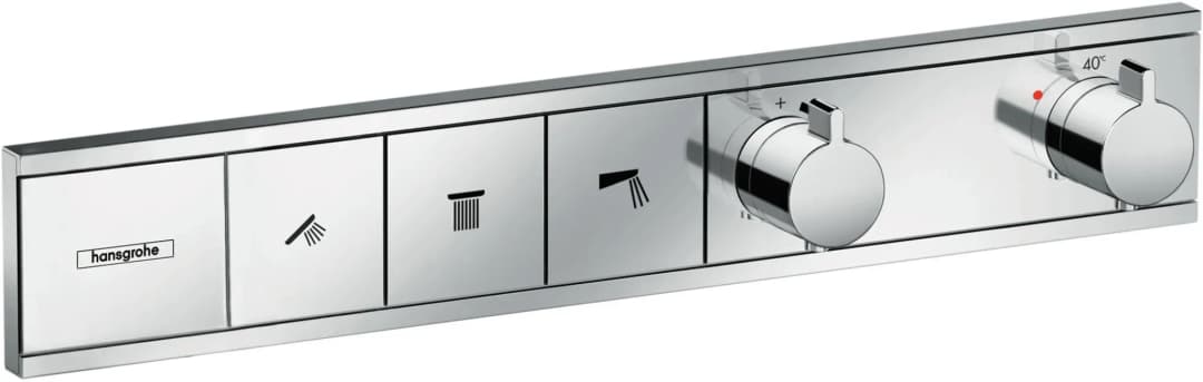 RainSelect Duschthermostat Unterputz für 3 Verbraucher Chrom 15381000