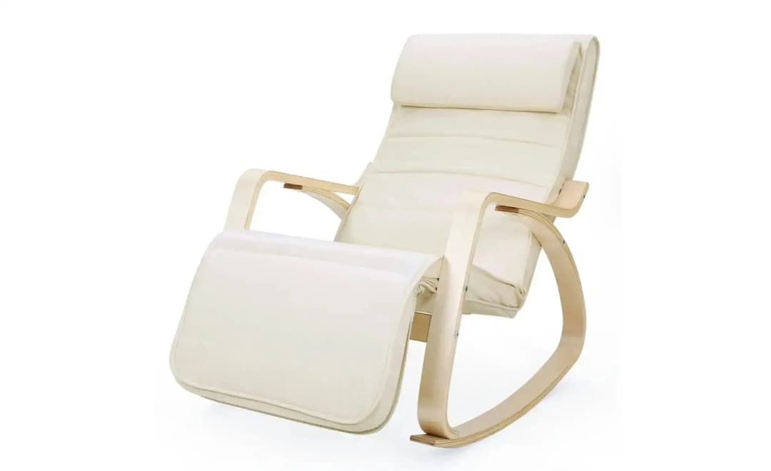 Schaukelstuhl beige 67 x 84 x 0 cm Beige