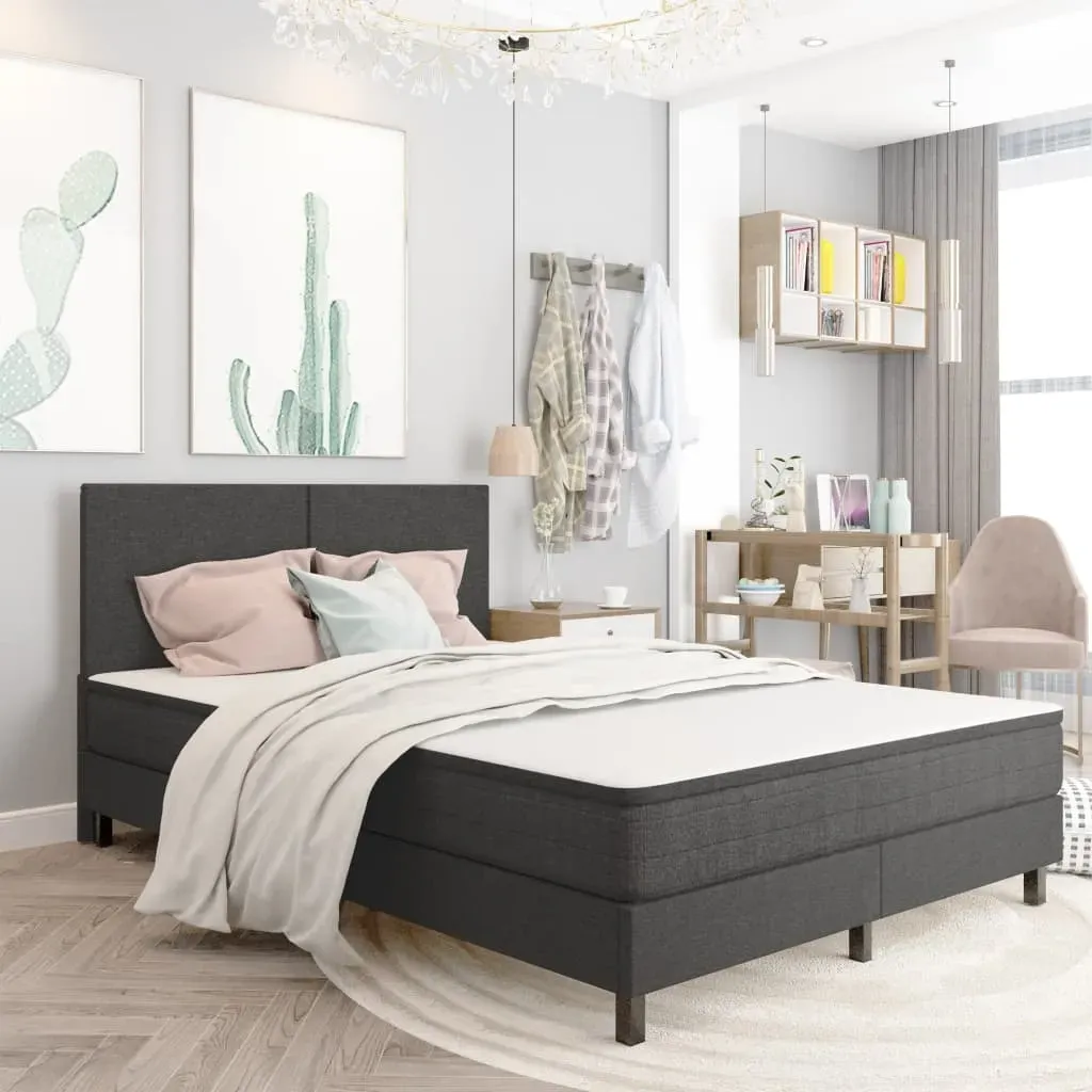 Boxspring-Bettgestell 140 x 200 cm Grau