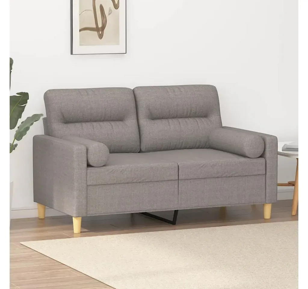 Couch Polyester 2-Sitzer Taupe