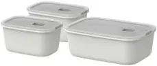 EasyClip Frischhaltedose nordic white 3 x 0,45 l + 1 x 1,0 l