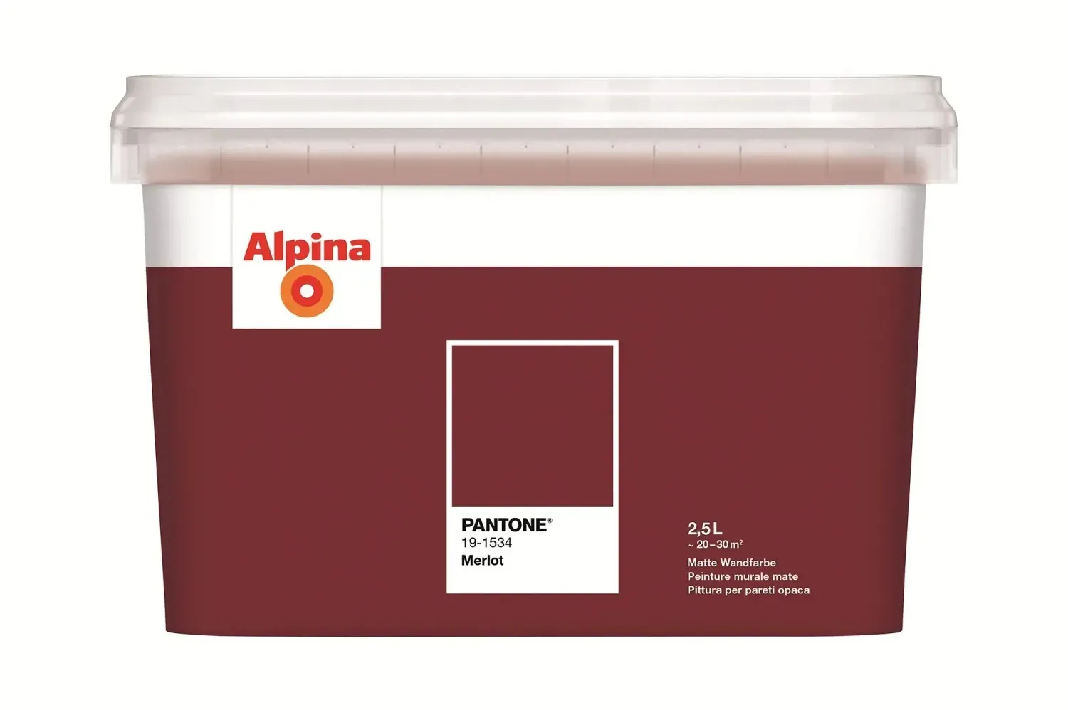 Wandfarbe PANTONE Merlot 2,5 l