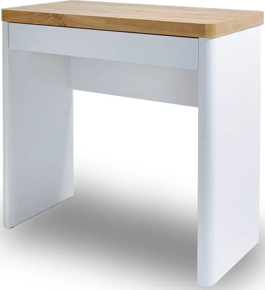 Schreibtisch CU-LIBRE 80 Weiß / Eiche