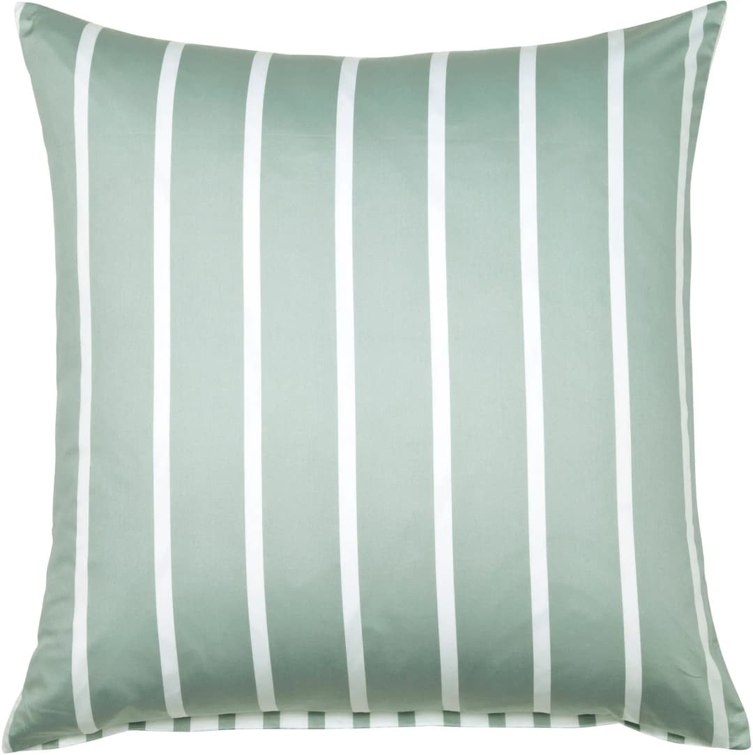 modernclassic 39028 gestreift Mako-Satin Salbeigrün 80 x 80 cm